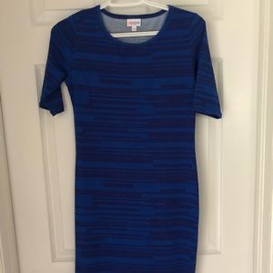 LuLaRoe NWOT Julia dress. Size XS. Blue